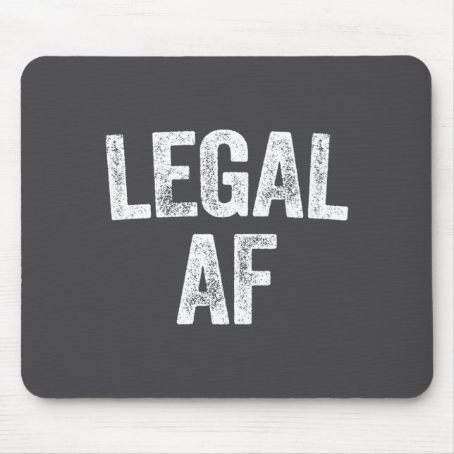 Tapis De Souris 21st Birthday Legal Af Long Sleeve  (Devant)