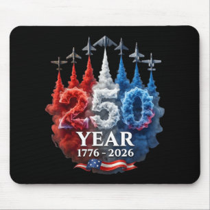 Tapis De Souris 250 Ans Américain 250e USA Patriotique 4 juillet