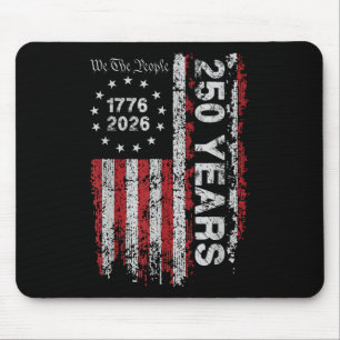 Tapis De Souris 250 ans Amérique Drapeau 4 juillet indépendance