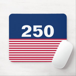 Tapis De Souris 250 Rouge Blanc et Bleu Anniversaire États-Unis