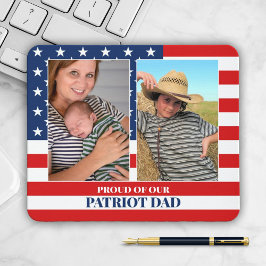 Tapis De Souris 2 Patriot Modèle photo père famille Souris Pad