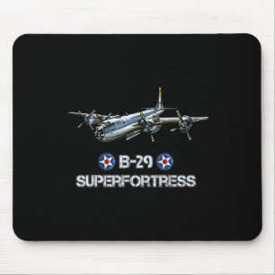 Tapis De Souris 2ème guerre mondiale d'aéronefs américains B-29 de