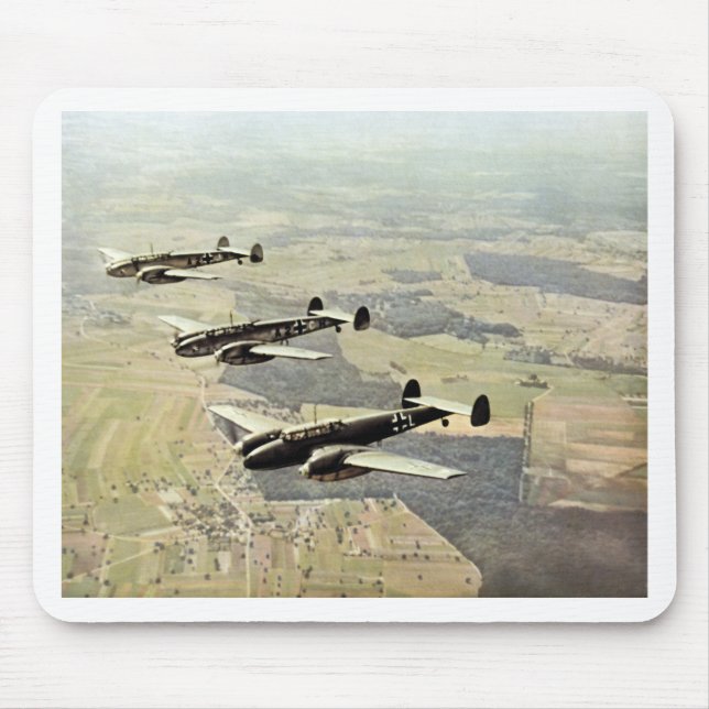 Tapis De Souris 2ÈME GUERRE MONDIALE trois Messerschmitt ME-110 (Devant)