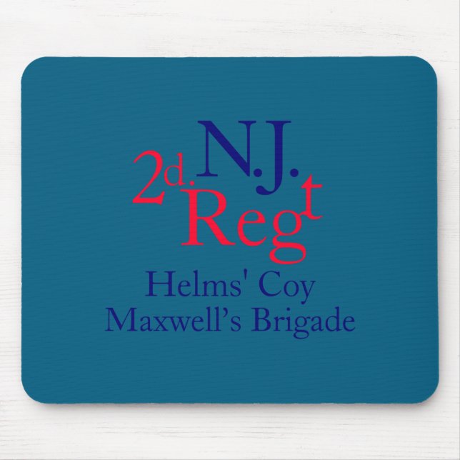 Tapis De Souris 2nd New Jersey Regiment  (Devant)