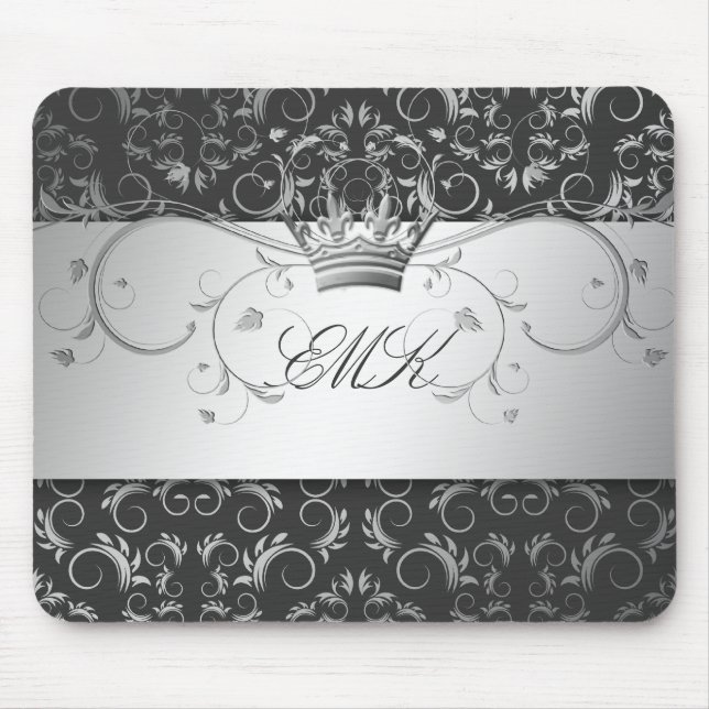 Tapis De Souris 311-Silver devinent le mousepad de gris de charbon (Devant)