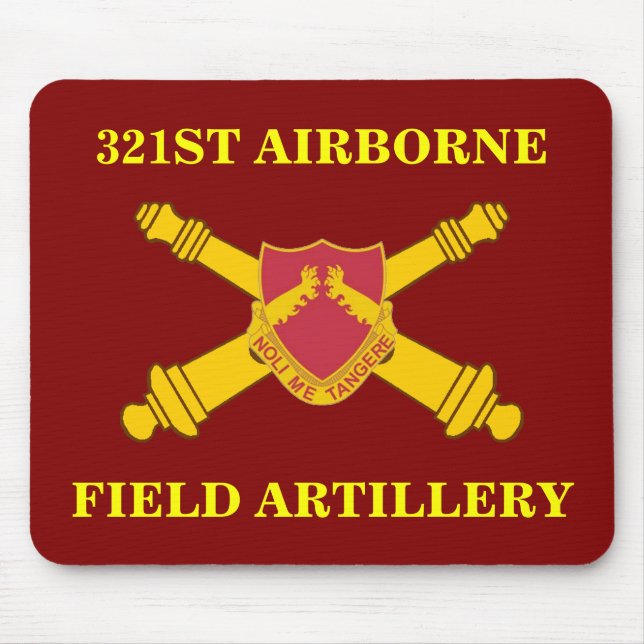 TAPIS DE SOURIS 321E MOUSEPAD ARTILLERIE DE TERRAIN D'AIRBORNE (Devant)