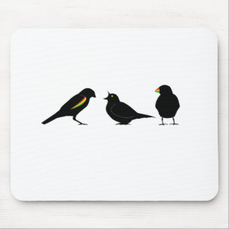 Tapis De Souris 3 petits oiseaux par l'erndub