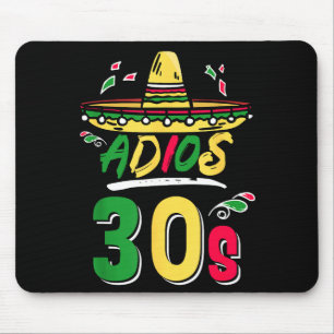 Tapis De Souris 40e anniversaire fête mexicaine Cinco De Mayo Fies