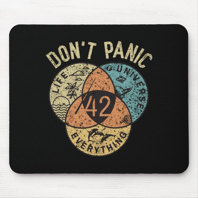 Tapis De Souris 42 Answer To Life The Universe And Everything Don' (Devant)