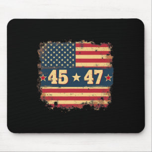Tapis De Souris 45 47 Drapeau Vintage américain du président Trump