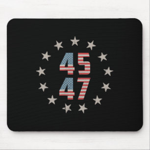 Tapis De Souris 45 47 Président Retro Vintage Usa Drapeau 2024 Pré