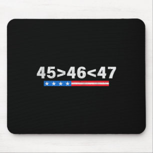 Tapis De Souris 45 Est Plus Grand Que 46 Drôle 47 Drapeau Usa Trum