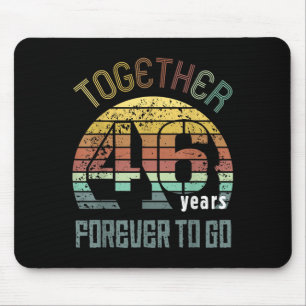 Tapis De Souris 46 ans de mariage pour couples assortis