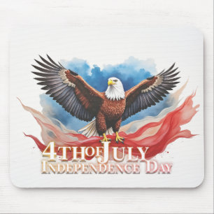 Tapis De Souris 4 juillet Aigle – Conception d'art patriotique