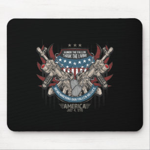 Tapis De Souris 4 juillet Amérique patriotique Militaire vétéran e