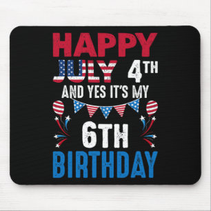 Tapis De Souris 4 juillet Et oui c'est mon 6e anniversaire America