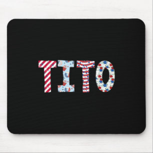 Tapis De Souris 4 juillet Patriotique Tito Fête de l'Indépendance