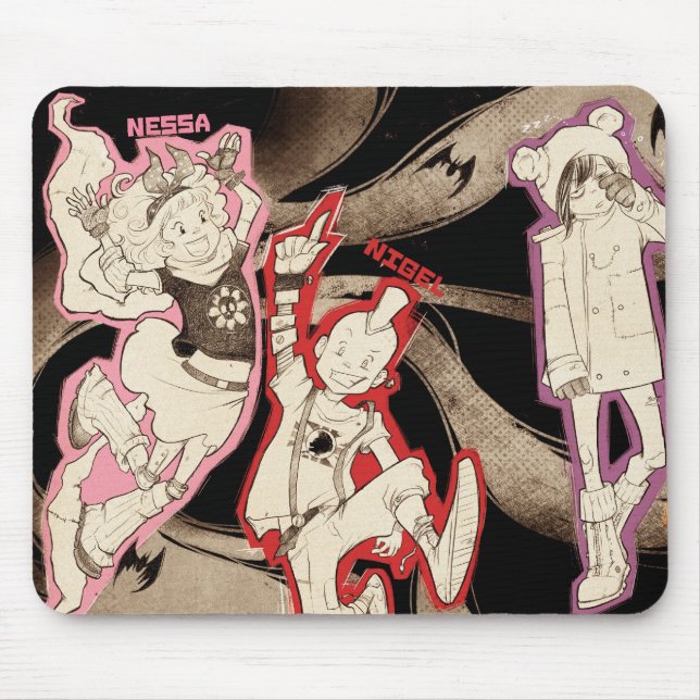Tapis De Souris 4 petits monstres - groupe (Devant)