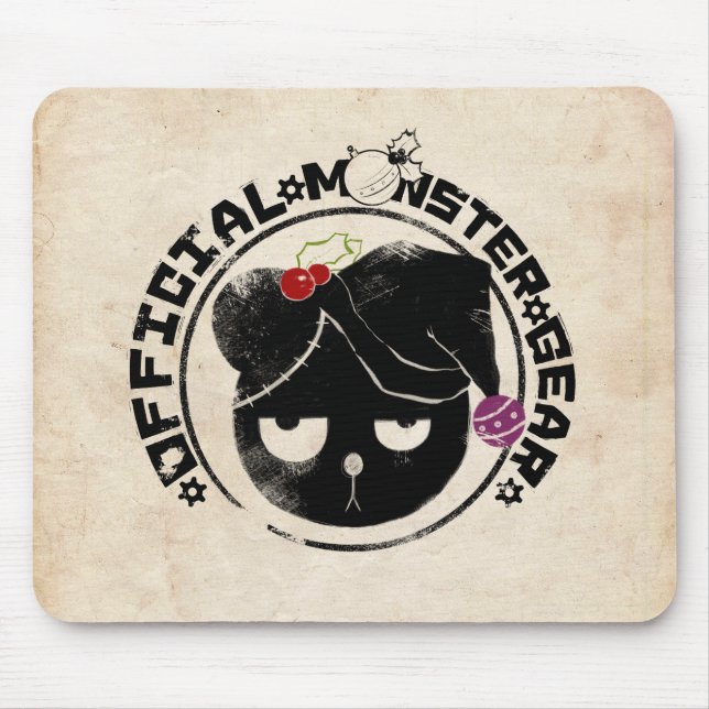 Tapis De Souris 4 petits monstres - logo de vacances de Michael (Devant)