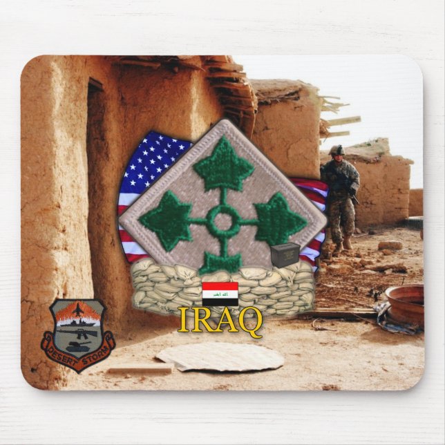 Tapis De Souris 4e division d'infanterie Couteaux de guerre du gol (Devant)