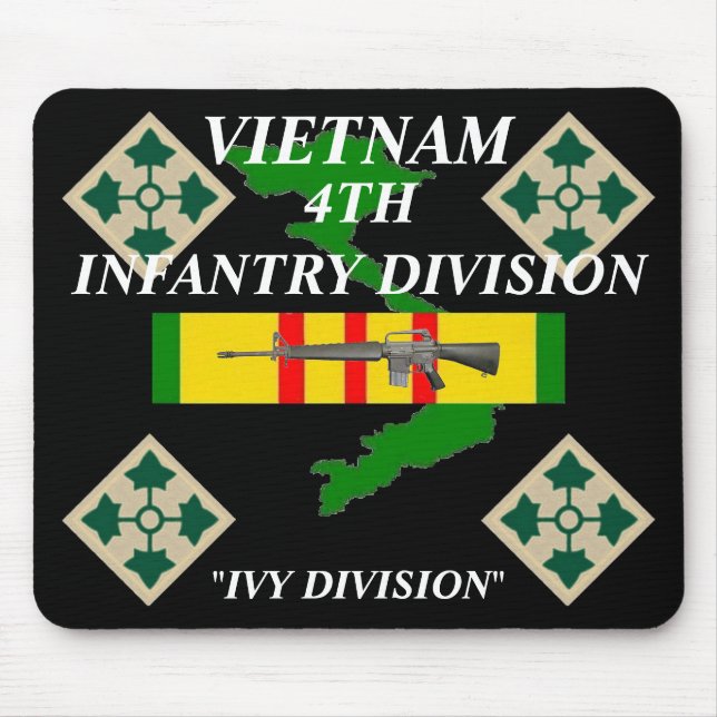 Tapis De Souris 4e infanterie Vietnam Mousepad 2/b (Devant)
