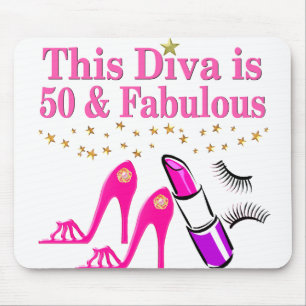 TAPIS DE SOURIS 50 ET DIVA FABULEUX