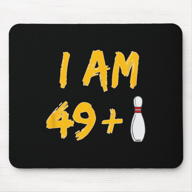 Tapis De Souris 50e anniversaire Bowling Shirt Funny Bowler Party  (Devant)