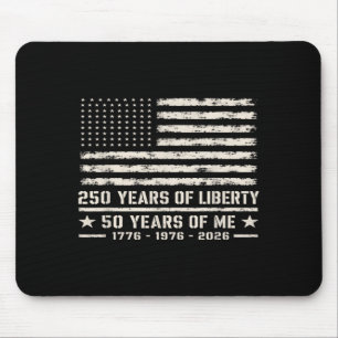 Tapis De Souris 50e anniversaire Né en 1976 Drapeau américain 250