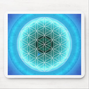 Tapis De Souris 5 bleu-clair de chakra de gorge créés par Tutti