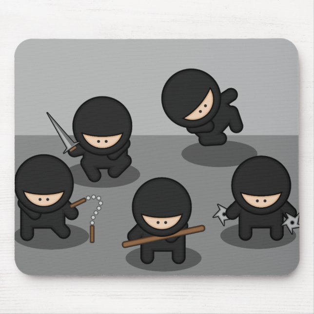 Tapis De Souris 5 petits ninjas (Devant)