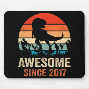 Tapis De Souris 5e anniversaire Dinosaur 5 ans Garçon Enfants Awes