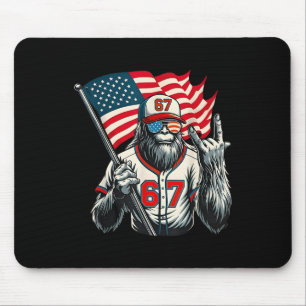 Tapis De Souris 67 Bigfoot Mème Drôle Six Sept Argot Gen Alpha