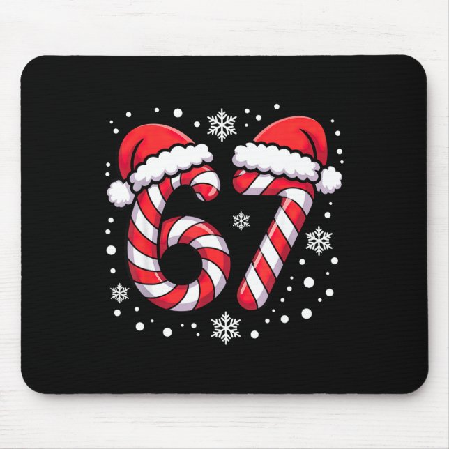 Tapis De Souris 67 Candy Canes Santa  (Devant)