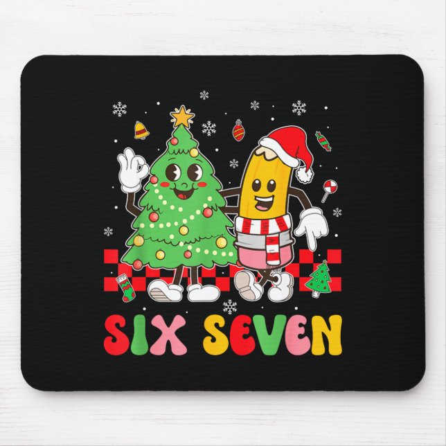 Tapis De Souris 67 Christmas Tree Pencil School Teacher Xmas Holid (Devant)