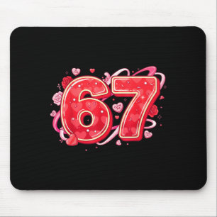 Tapis De Souris 67 Glace Dégoulinante Mème Drôle Six Sept Saint Va
