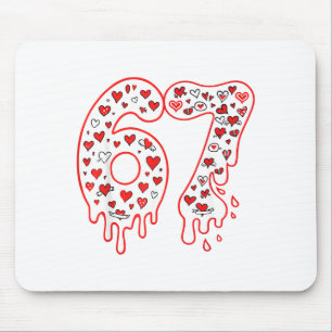 Tapis De Souris 67 Glace Dégoulinante Mème Six Sept Génération Alp