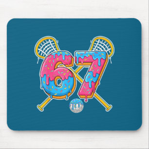 Tapis De Souris 67 Glace Drip Mème Argot Gen Alpha Lacrosse Sr