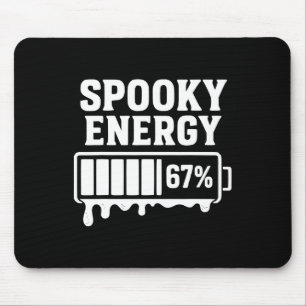 Tapis De Souris 67 Halloween Énergie Effrayante Brainrot Meme Six