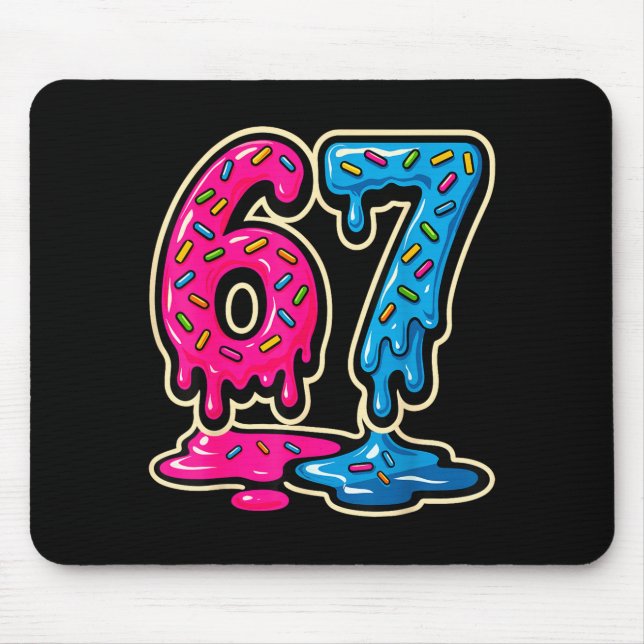 Tapis De Souris 67 Ice Cream Meme Six Seven  (Devant)