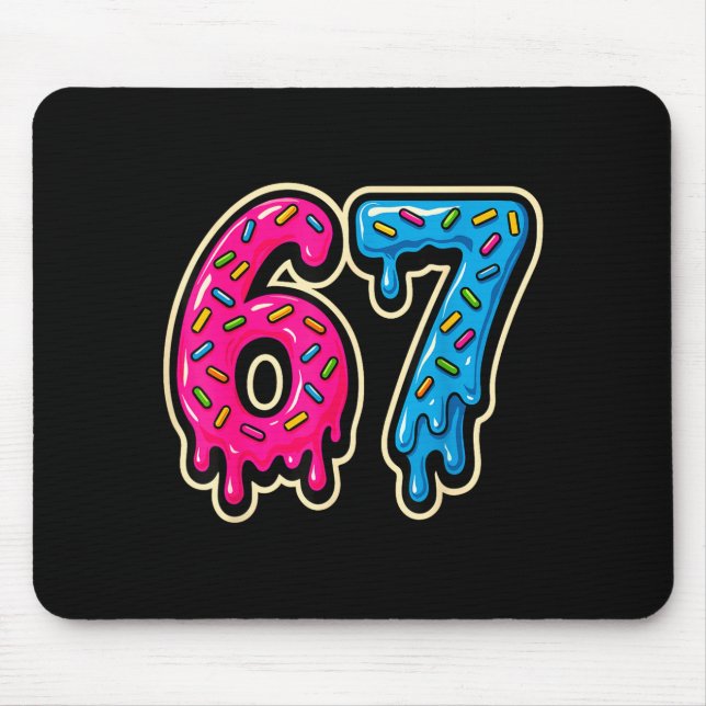 Tapis De Souris 67 Ice Cream Meme Six Seven  (Devant)
