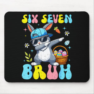 Tapis De Souris 67 Lapin de Pâques Six Sept Bruh Dabbing Lapin 