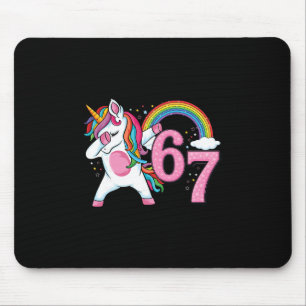 Tapis De Souris 67 Licorne qui Dab pour Filles Six Sept Mème Enfan