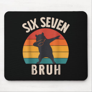Tapis De Souris 67 Mème 6 7 Dabbing Capyra Six Sept Bruh Drôle Bo