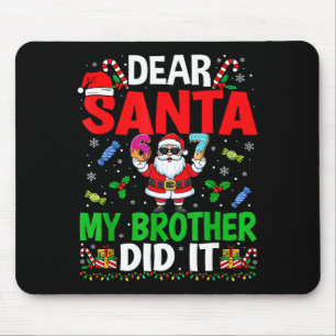 Tapis De Souris 67 Meme Cher Santa C'est Mon Frère Qui L'A Fait Dr