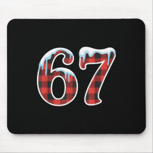 Tapis De Souris 67 Meme de Noël drôle Six Seven Argot