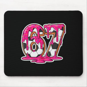 Tapis De Souris 67 Meme de soccer glace dégoulinante cerveau pourr