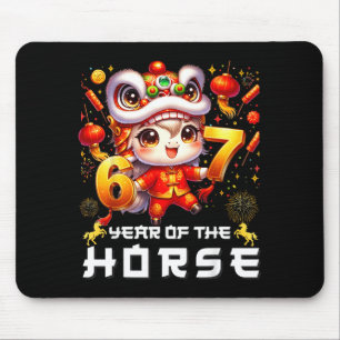 Tapis De Souris 67 Meme drôle Nouvel An Chinois 2026 Année du Chev