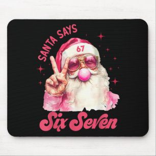 Tapis De Souris 67 Meme Drôle Six Sept Noël 6-7 Meme Santa 6