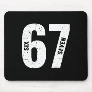 Tapis De Souris 67 Meme Drôle Six Sept Rétro