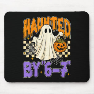Tapis De Souris 67 Meme Halloween Hanté- Fantôme et citrouille drô